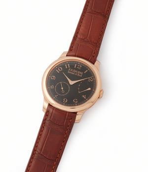 find F. P. Journe Boutique Edition Chronometre Souverain red gold black dial rare watch independent watchmaker for sale online at A Collected Man London UK specialist of rare watches