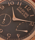black dial F. P. Journe Boutique Edition Chronometre Souverain red gold black dial rare watch independent watchmaker for sale online at A Collected Man London UK specialist of rare watches