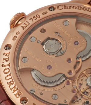 1304 manual-winding F. P. Journe Boutique Edition Chronometre Souverain red gold black dial rare watch independent watchmaker for sale online at A Collected Man London UK specialist of rare watches