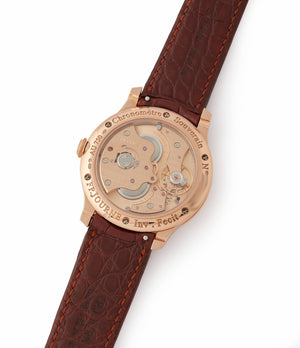 F. P. Journe Boutique Edition Chronometre Souverain red gold black dial rare watch independent watchmaker for sale online at A Collected Man London UK specialist of rare watches