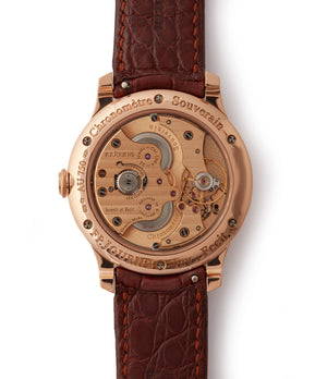  Boutique Edition Journe Chronometre Souverain red gold black dial rare watch independent watchmaker for sale online at A Collected Man London UK specialist of rare watches