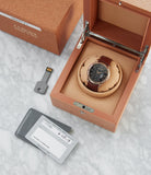 full set F. P. Journe Boutique Edition Chronometre Souverain red gold black dial rare watch independent watchmaker for sale online at A Collected Man London UK specialist of rare watches