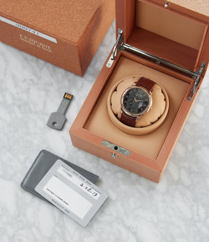 full set F. P. Journe Boutique Edition Chronometre Souverain red gold black dial rare watch independent watchmaker for sale online at A Collected Man London UK specialist of rare watches
