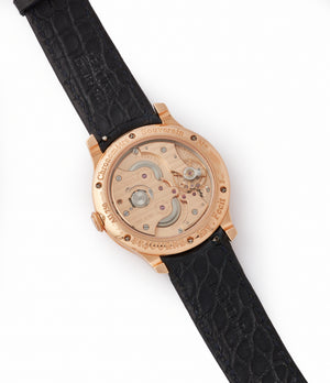Cal. 1304 manual-winding F. P. Journe Chronometre Souverain silver dial rose gold dress watch for sale online at A Collected Man London UK specialist of independent watchmakers