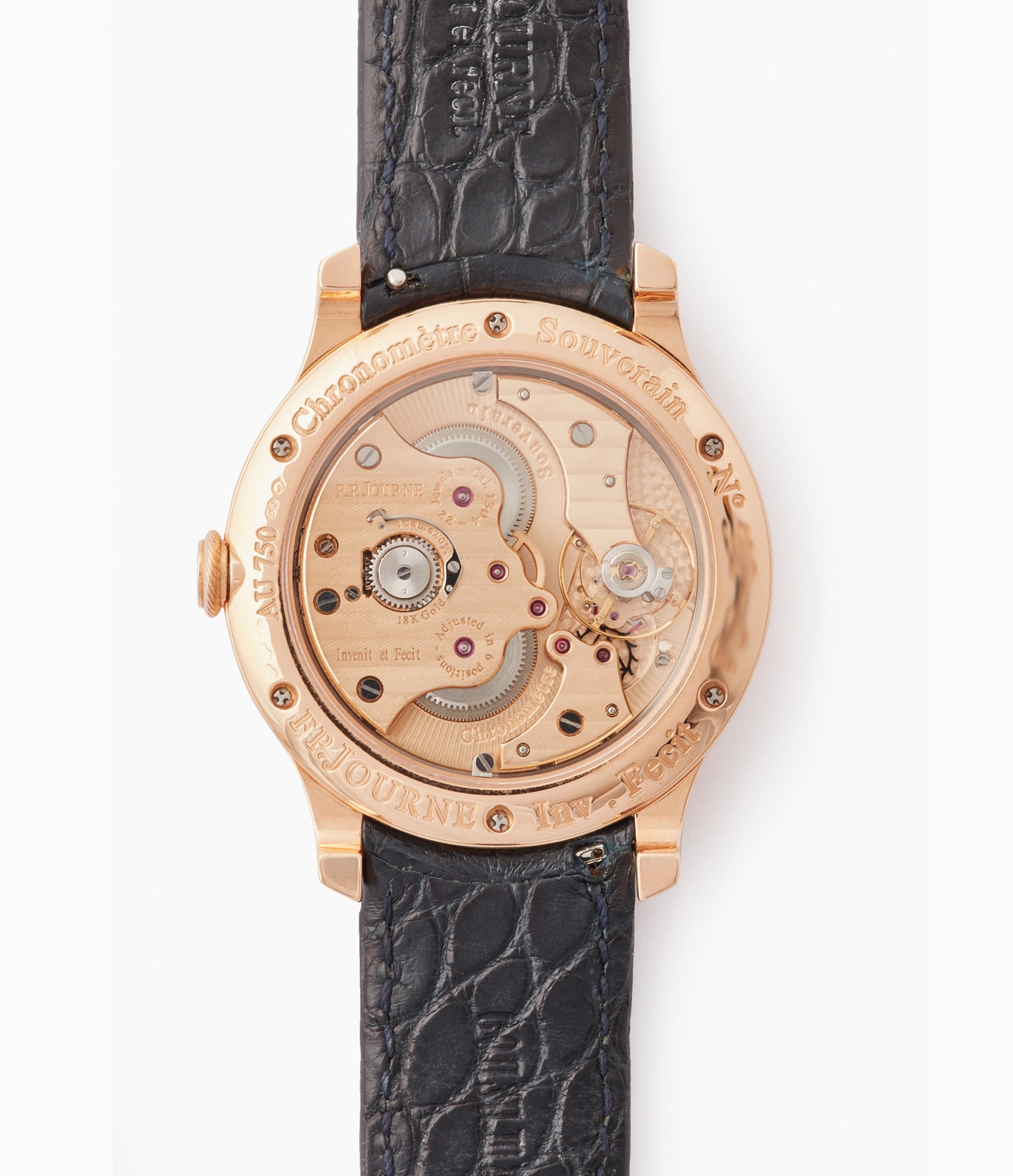 independent watchmaker in-house Cal. 1304 F. P. Journe Chronometre Souverain silver dial rose gold dress watch for sale online at A Collected Man London UK specialist of independent watchmakers