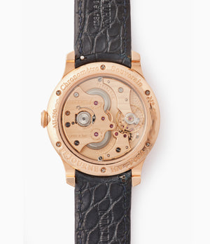 independent watchmaker in-house Cal. 1304 F. P. Journe Chronometre Souverain silver dial rose gold dress watch for sale online at A Collected Man London UK specialist of independent watchmakers