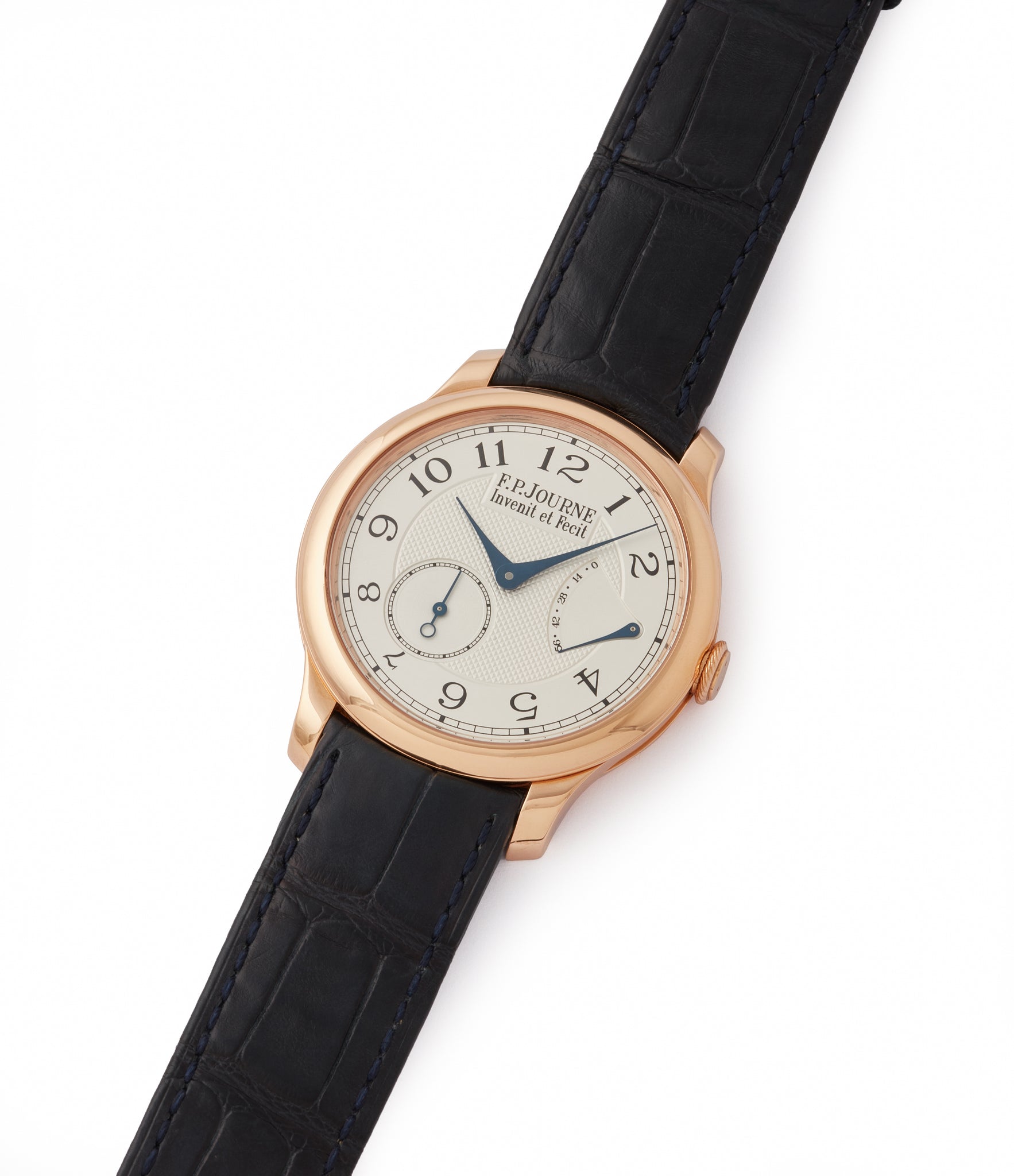buying F. P. Journe Chronometre Souverain silver dial rose gold dress watch for sale online at A Collected Man London UK specialist of independent watchmakers
