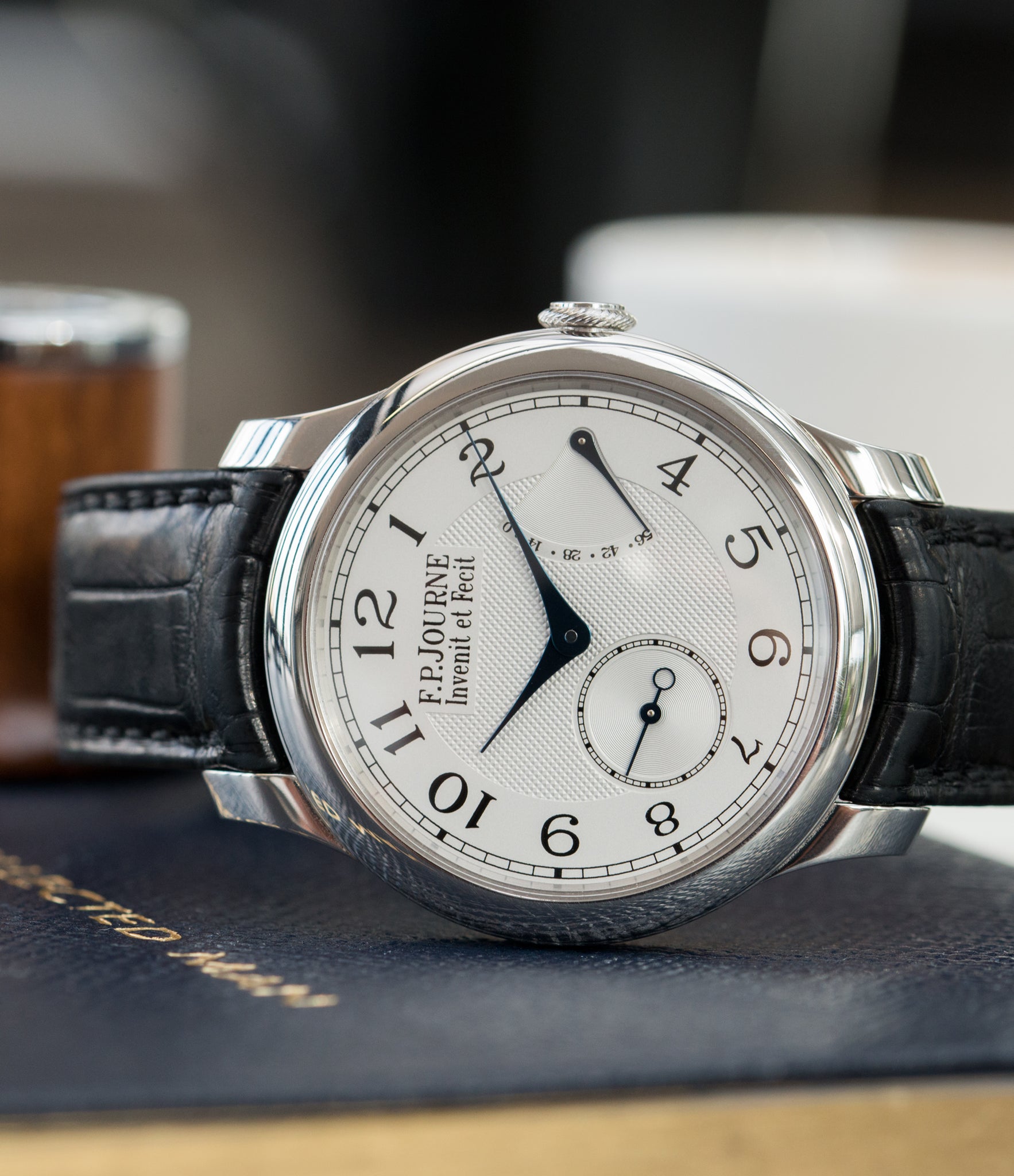 Chronometre Souverain F. P. Journe platinum watch silver dial online at A Collected Man London specialist retailer of independent watchmakers in UK