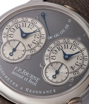 Chronomètre à Résonance | Ruthenium Dial | 40mm | Platinum