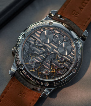Chronomètre à Résonance | Ruthenium Dial | 40mm | Platinum