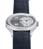 rare F. P. Journe Octa Calendrier early brass movement 38mm platinum full set preowned dress luxury watch for sale online at A Collected Man London independent watch specialist