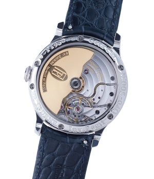 buy early brass movement F. P. Journe Octa Calendrier 38mm platinum full set preowned dress luxury watch for sale online at A Collected Man London independent watch specialist