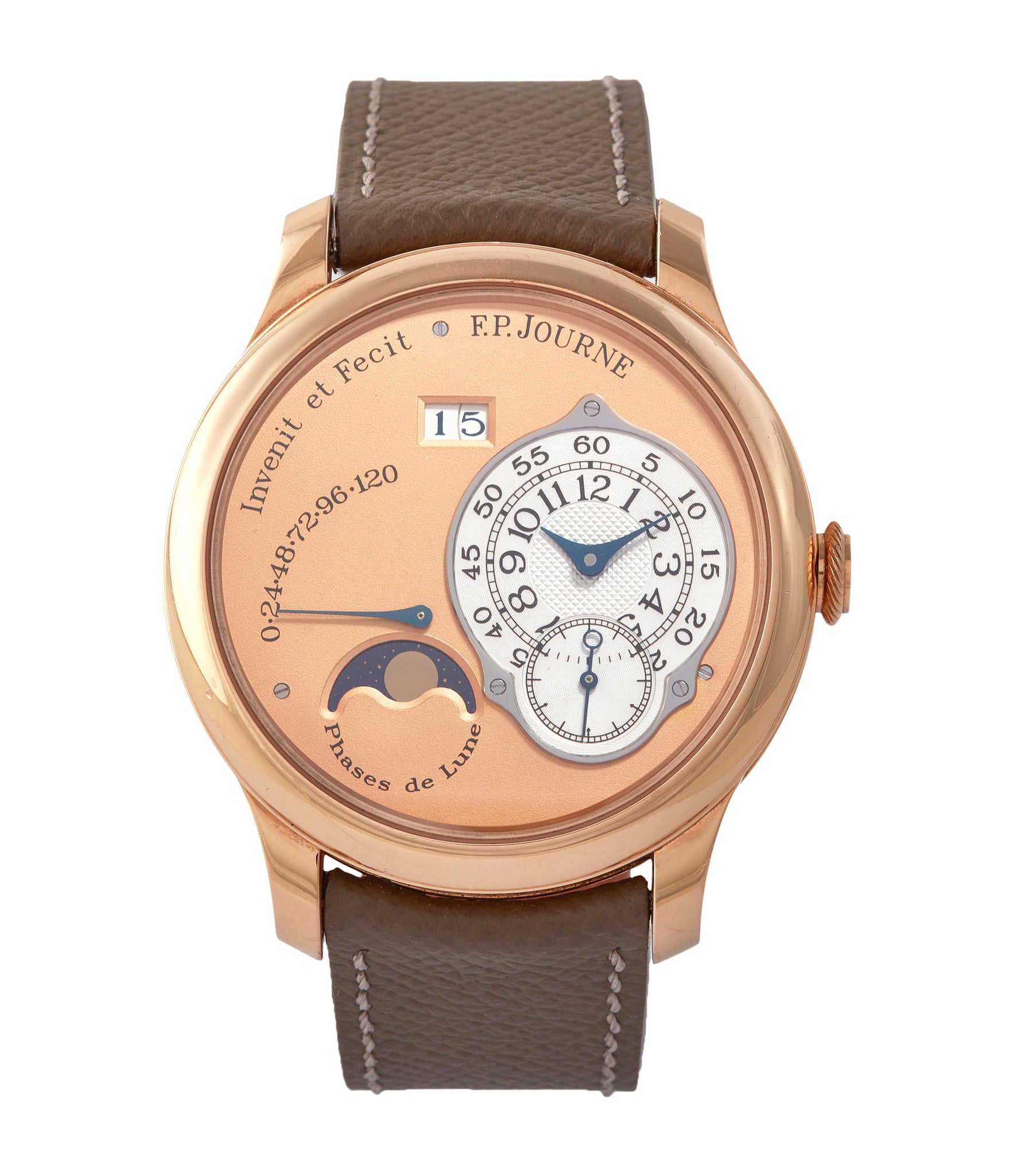 buy F. P. Journe Octa Lune rose gold dial rare pre-owned watch independent watchmaker for sale online A Collected Man London 