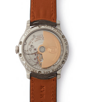 brass movement early F. P. Journe Octa Lune 38mm platinum independent watchmaker for sale online at A Collected Man London