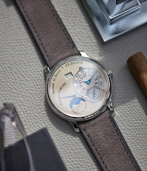 F.P. Journe Octa Lune brass movement 38mm platinum independent watchmaker for sale online at A Collected Man London
