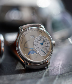 moonphase F. P. Journe Octa Lune brass movement 38mm platinum independent watchmaker for sale online at A Collected Man London