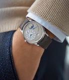 men's pre-owned luxury watch F. P. Journe Octa Lune brass movement 38mm platinum independent watchmaker for sale online at A Collected Man London