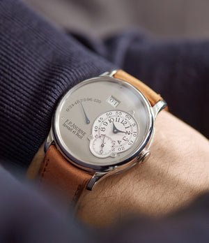 shop pre-owned F.P. Journe Octa Reserve de Marche 38mm platinum brass movement dress watch for sale online at A Collected Man London UK specialist of independent watchmakers