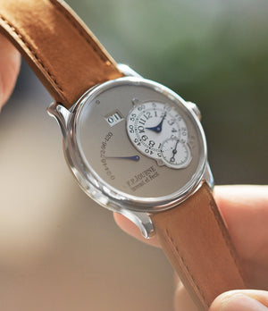 F.P. Journe Octa Reserve de Marche 38mm platinum brass movement dress watch for sale online at A Collected Man London UK specialist of independent watchmakers