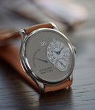 rare F.P. Journe Octa Reserve de Marche 38mm platinum brass movement dress watch for sale online at A Collected Man London UK specialist of independent watchmakers