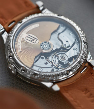 brass movement F.P. Journe Octa Reserve de Marche 38mm platinum dress watch for sale online at A Collected Man London UK specialist of independent watchmakers