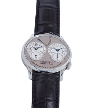 for sale F. P. Journe Resonance rare brass movement twin-barrel guilloche dial automatic watch for sale online at A Collected Man London specialist of independent watchmakers