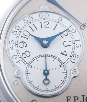 luxury dress watch F. P. Journe Resonance rare brass movement twin-barrel guilloche dial automatic watch for sale online at A Collected Man London specialist of independent watchmakers