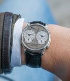 rare F. P. Journe Resonance guilloche dial automatic watch for sale online at A Collected Man London specialist of independent watchmakers