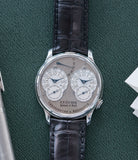 F. P. Journe Resonance rare brass movement twin-barrel guilloche dial automatic watch for sale online at A Collected Man London specialist of independent watchmakers