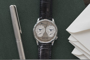F. P. Journe Resonance rare guilloche dial automatic watch for sale online at A Collected Man London specialist of independent watchmakers