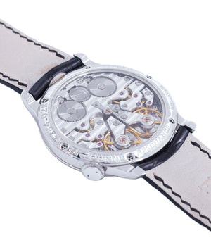Cal. 1499 brass movement F. P. Journe Resonance rare twin-barrel guilloche dial automatic watch for sale online at A Collected Man London specialist of independent watchmakers