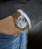 wristwatch Journe Tourbillon Remontoire Souverain rhutenium dial brass movement pre-owned watch at A Collected Man London specialist independent watchmakers