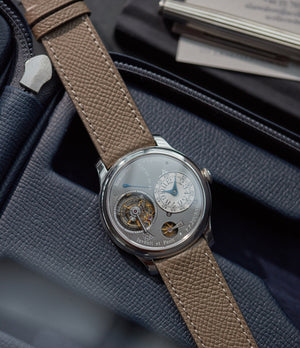 selling F. P. Journe Tourbillon Remontoire Souverain rhutenium dial brass movement pre-owned watch at A Collected Man London specialist independent watchmakers