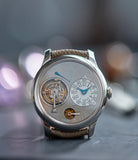 Tourbillon Remontoire Souverain F. P. Journe rhutenium dial brass movement pre-owned watch at A Collected Man London specialist independent watchmakers