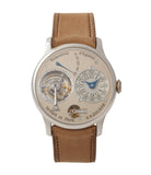 buy early F. P. Journe Chronometre A Tourbillon early brass movement 38mm platinum dress watch for sale online A Collected Man London specialist independent watchmakers