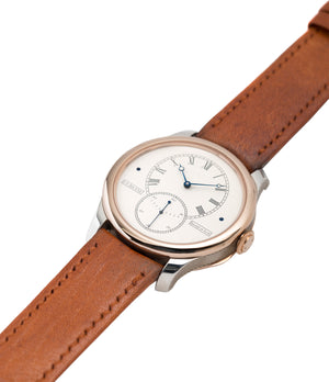 for sale T30 F. P. Journe Tourbillon Historique Limited Edition of 99 rare duel barrel tourbillon dress watch in rose gold and silver for sale online at A Collected Man London approved seller of independent watchmakers