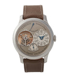 Tourbillon Souverain | Seconde Morte | 40mm | Platinum