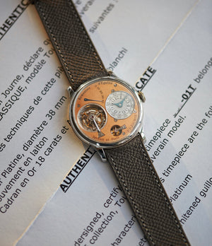 Tourbillon Souverain | 3rd Generation | Brass Movement | Platinum