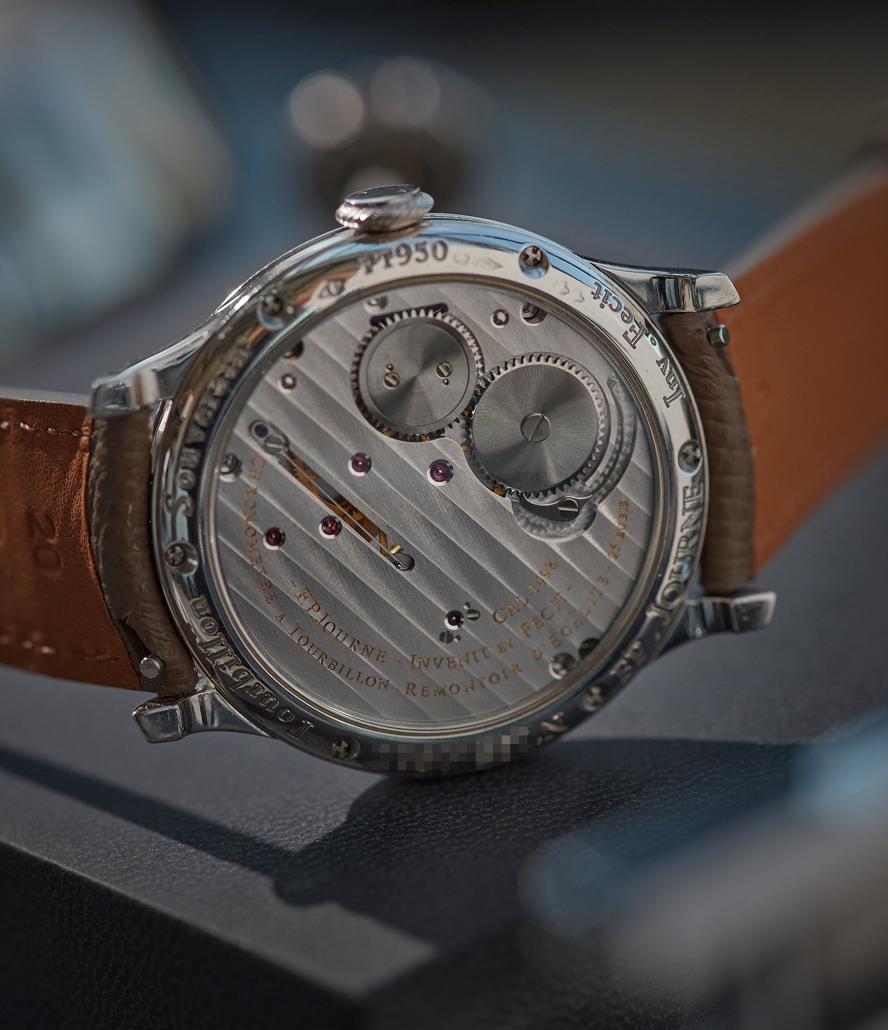 brass movement F. P. Journe Tourbillon 38mm brass movement pre-owned rare watch independent watchmaker for sale A Collected Man London specialist rare wristwatches