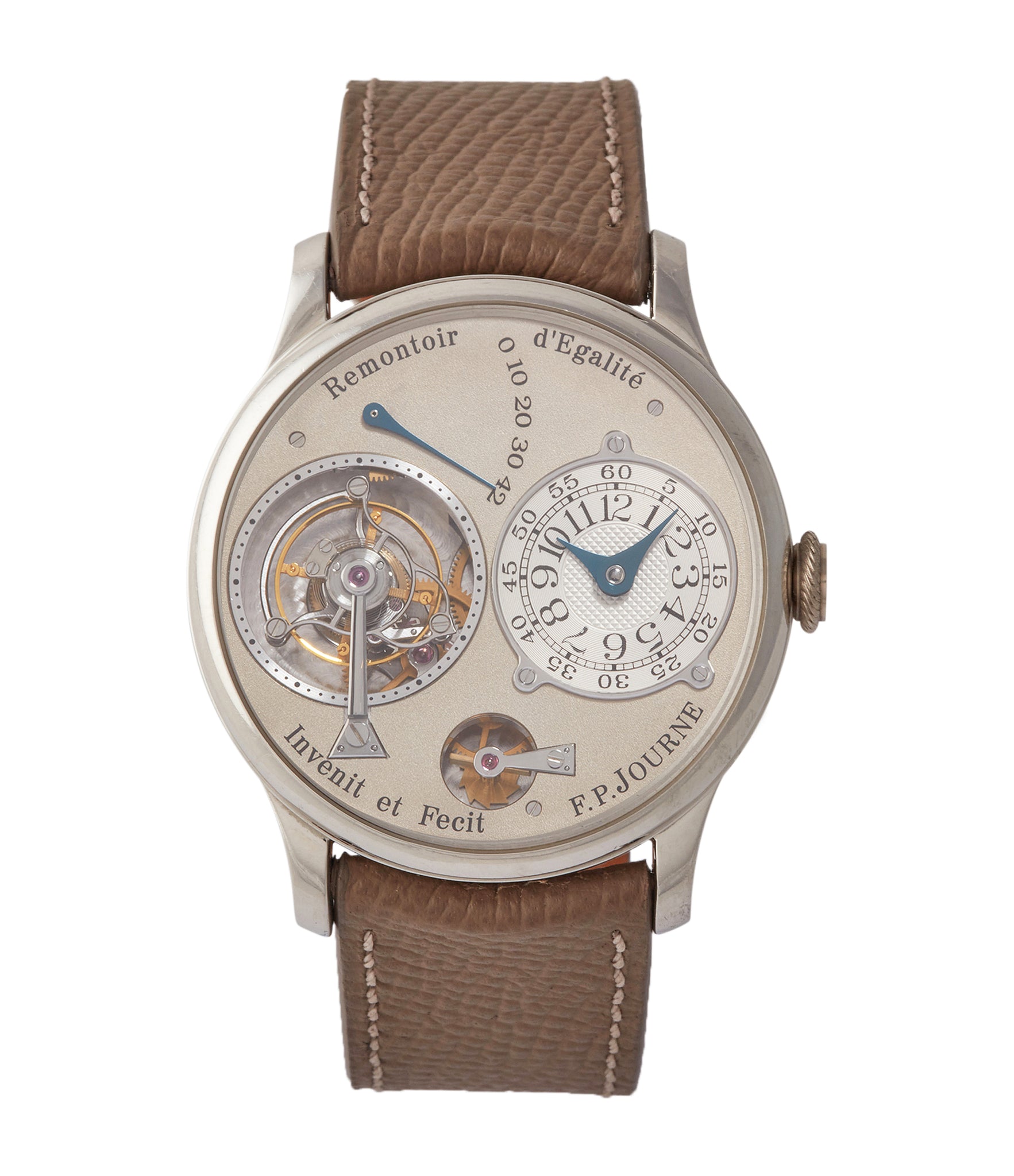 buy F. P. Journe Tourbillon 38mm brass movement pre-owned rare watch independent watchmaker for sale A Collected Man London specialist rare wristwatches