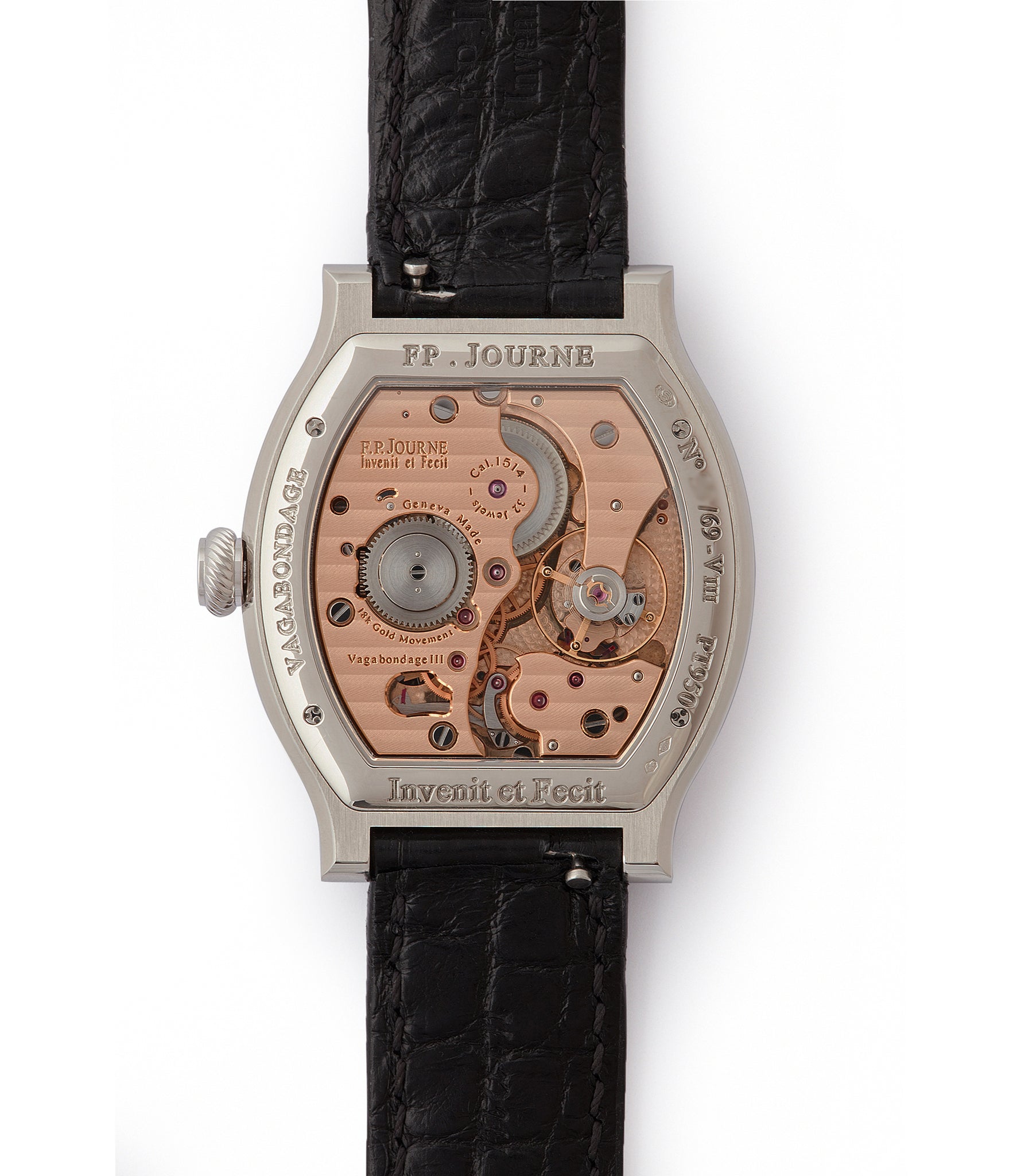1-minute remontoire F. P. Journe Vagabondage 3 jumping hours seconds Limited edition of 69 platinum rare watch from 2018 for sale online at A Collected Man London UK specialist of independent watchmakers