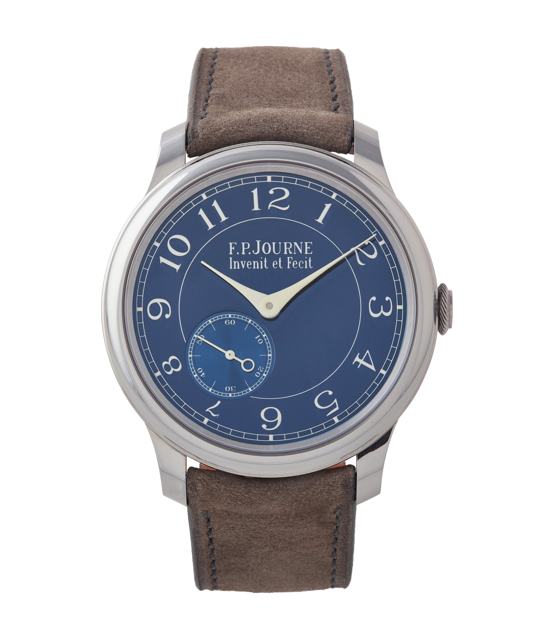 buy F. P. Journe Chronometre Bleu tantalum blue dial rare dress watch for sale online at A Collected Man London approved reseller of independent watchmakers