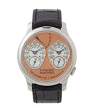 buy F. P. Journe Chronometre a Resonance platinum watch gold movement for sale online at A Collected Man London Uk specialist of independent watchmakers