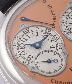 for sale F. P. Journe Chronometre a Resonance platinum watch gold movement for sale online at A Collected Man London Uk specialist of independent watchmakers
