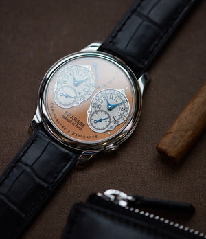 Journe Resonance platinum watch gold movement for sale online at A Collected Man London Uk specialist of independent watchmakers