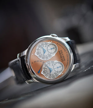 Chronometre a Resonance F. P. Journe platinum watch gold movement for sale online at A Collected Man London Uk specialist of independent watchmakers