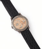 pre-owned 1304 manual-winding F. P. Journe Chronometre Bleu tantalum blue dial rare dress watch for sale online at A Collected Man London approved reseller of independent watchmakers