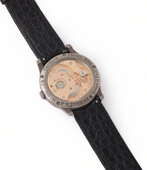 pre-owned 1304 manual-winding F. P. Journe Chronometre Bleu tantalum blue dial rare dress watch for sale online at A Collected Man London approved reseller of independent watchmakers