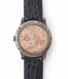 pre-owned Cal. 1304 manual-winding rose gold hand-finished movement F. P. Journe Chronometre Bleu tantalum blue dial rare dress watch for sale online at A Collected Man London approved reseller of independent watchmakers
