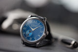 pre-owned Journe Chronometre Bleu tantalum blue dial rare dress watch for sale online at A Collected Man London approved reseller of independent watchmakers